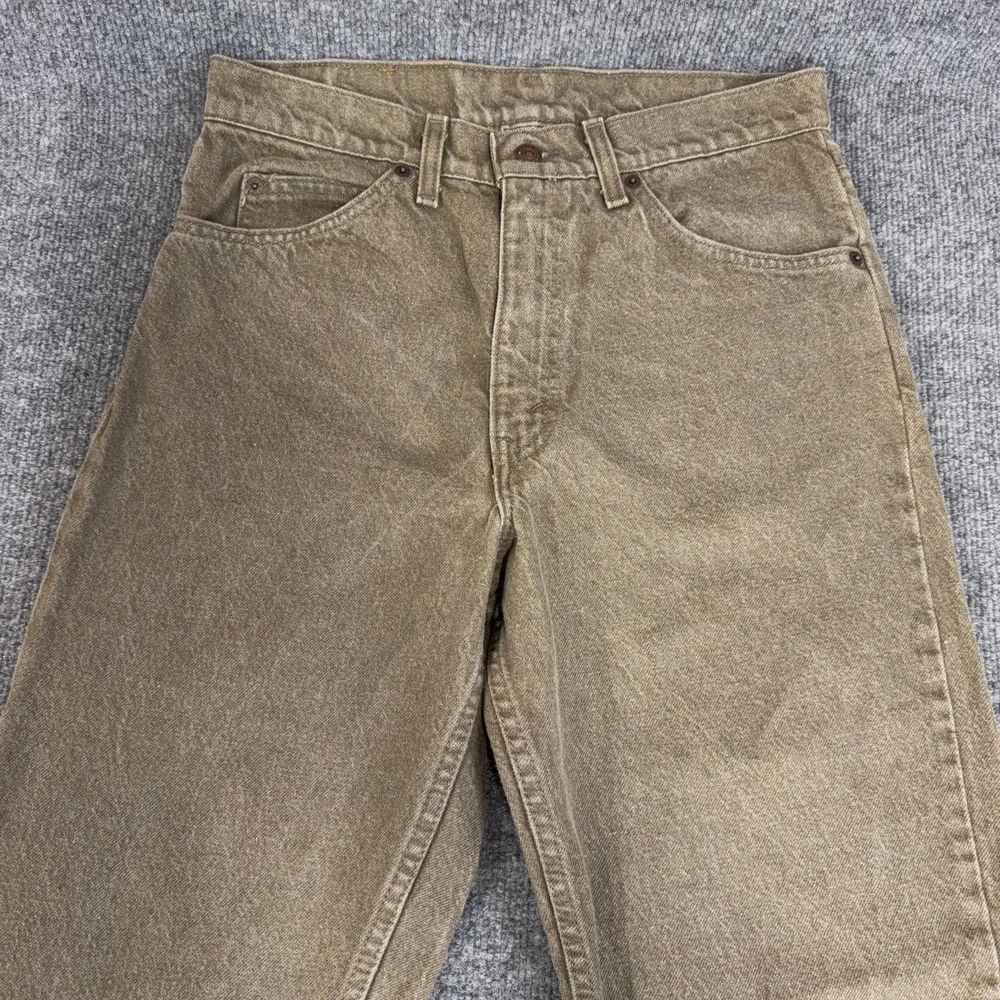 Vintage Levi's 550 Orange Tab Brown Denim Jeans Made in USA Relaxed 31x32 90s